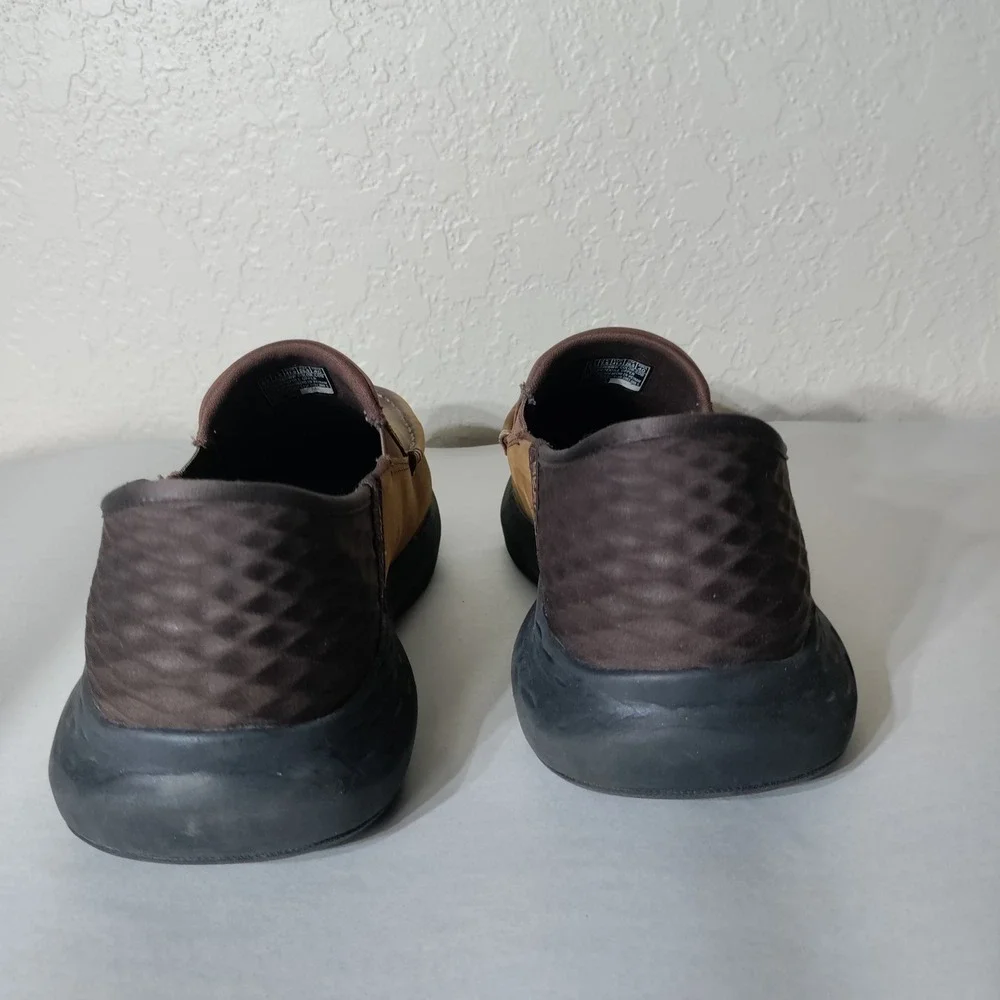 Skechers Hands Free Slip-ins Parson Brown Leather Moc Toe Loafers Mens